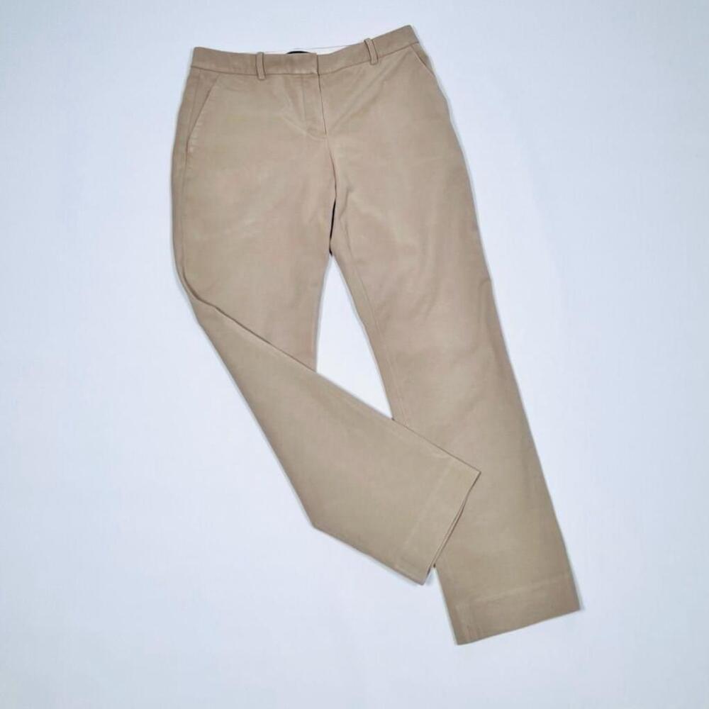 Theory Taupe Tan Tailored Trauser Straight Leg Pants Size 2